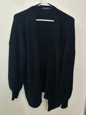 Women's Open-Front Cardigan - Black